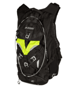 Dirt bike backpack with reflective strip