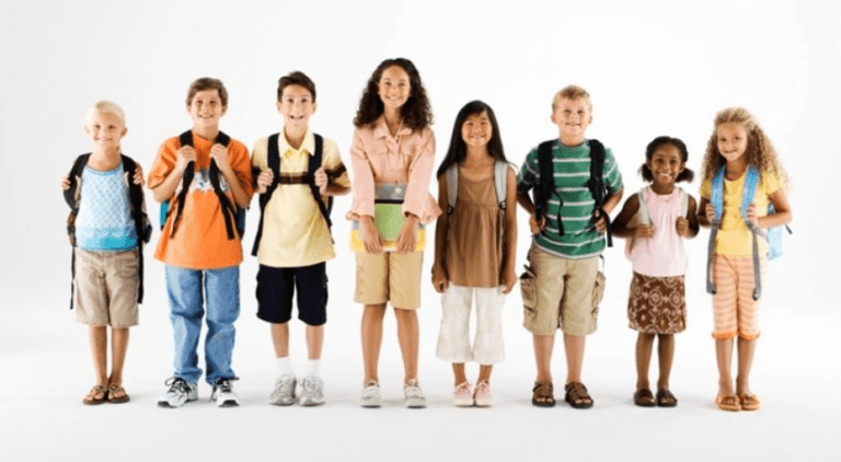 Kids in different ages