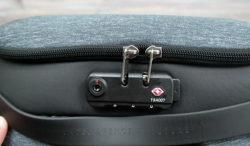 Anti theft lock for laptop backpacks