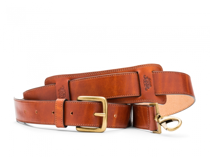 Leather backpack strap