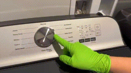 How to Wash a Backpack-Set the Washing Machine
